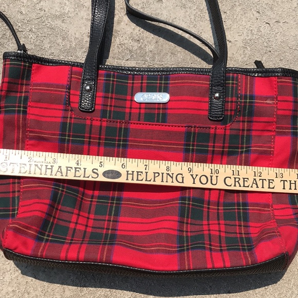 Chaps Plaid Purse, bag, fall, winter - Picture 3 of 4